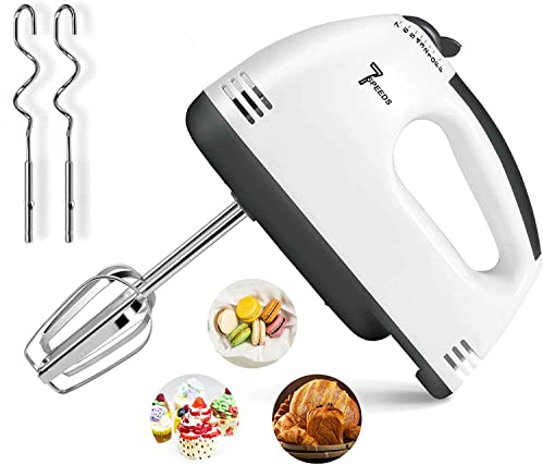 Sbattitore Impastatore Frullatore Elettrico Mixer Con Doppia Frusta a 7 Velocità Per Montare e mescolare impasto biscotti panna