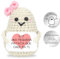 Sprinlot Patata Positiva, Patata Positiva en Español, Divertido Patata Muñeco con Tarjeta Positiva, Beige Hecho a Mano Mini Patata, Punto Motivador Regalo para Familiares Colega Amigos Parejas Niños
