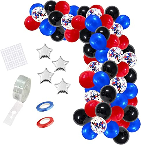 rot gelb blau schwarz luftballons blau gelb luftballons für geburtstag hochzeit graduation party dekoraitons (rot blau schwarz)