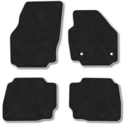 Ford Mondeo (2010-2014) Carpet Car Mats | Grey Edge Trim Tailored Fit Floor Mats Full Coverage Protection Accessories Easy Clean Anti Slip Made in the UK