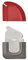 OXO Outdoor Kitchen 3-in-1 Rakel und Schaber, Rot/Grau
