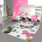Teppich-Traum Kinderzimmer-Teppich mit Schmetterlingen | Hautsympathisch | Creme pink, 160 x 230 cm