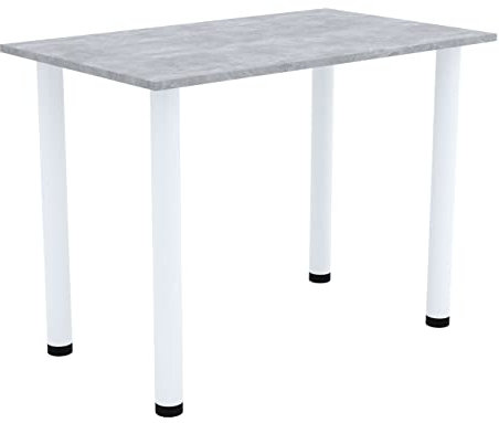 AKKE Esszimmertisch 70 cm x 50 cm Esstisch Kleiner Tisch Küchentisch Schreibtisch Dining Table Esszimmermöbel Weiße Beine
