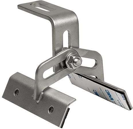 INTRA-TEC Solar Trapezklemme, Verstellbare Halterung für Trapezprofil. Edelstahl 1.4301 Rostfrei A2, Solarbefestiger für Trapezblechdach, Sandwichpaneldach, Blechdach, bauaufsichtliche Zulassung