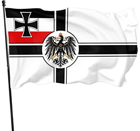 Garten Fahnen 90X150cm Deutsche Flagge Garten Banner Lichtbeständige Außenbanner Mit Metall-Ösen Dekoration Fähnchen Für Hof Haus Home