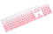 jojofuny Silicone Keyboard Skin for Kb216 Keyboard Cover Waterproof Gradient Pink