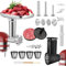 Hachoir à viande et trancheuse pour mixeur KitchenAid, accessoires pour mixeur KitchenAid, comprend un hachoir en métal et une garniture à saucisses, une râpe à fromage, une presse à hamburger