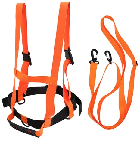 KLEHOPE Harnais Ski Enfant,réglable Sangle d'épaule de Ski Harnais, Attache Ski, Sangles de Ski de Sécurité, Convient Aux Sports de Plein Air pour Enfants, Au Ski Et Aux Jeux de Divertissement