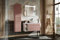 Muebles Slavic Mobile da bagno a parete con lavabo + ripiano cassetto piedistallo rosa 100 cm – mobile da bagno