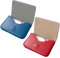 Newellsail Porte-Cartes de Visite en Cuir PU Porte-Cartes de Crédit à Rabat Portable avec Fermeture Magnétique pour Homme et Femme 2 Pièces (Bleu et Rouge)