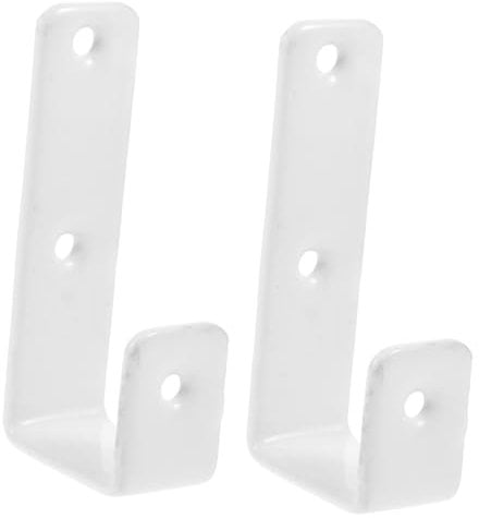 Anneome 1set Bunk Bed Ladder Hooks Rubber-Coated Brackets for Secure Installation Includes Screws for Bunk Beds and Loft Beds Stylish and Reliable Accessory