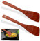 JIYIN 2 spatole in legno per cucinare, 33 cm, spatola in legno, cucchiaio da cucina in legno, cucchiaio da cucina in legno, per ristorante, cucina, ideale per padella/wok