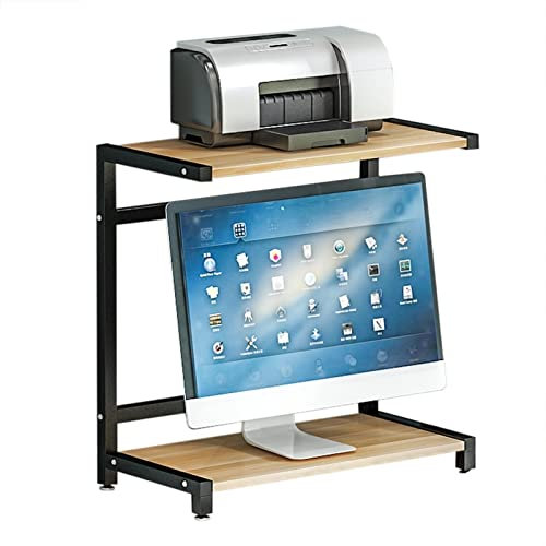 Drucker Regal Druckerständer Druckerständer Büro-Schreibtisch Aktenablageregal Home Küchenablageregal Doppelschichtiges Hochleistungsdruckerregal Kopierer-Organizer-Regal Desktop-Druckerständer
