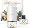 SenseFlow Aroma Diffuser für Ätherische Öle SF101, Wasserloser Ultraschall Duftstecker Raumduft, 100% pflanzlich Lufterfrischer, 120-Tage Aroma für Zuhause - bis zu 100 m² - Zedernholz-Zitrusschleier