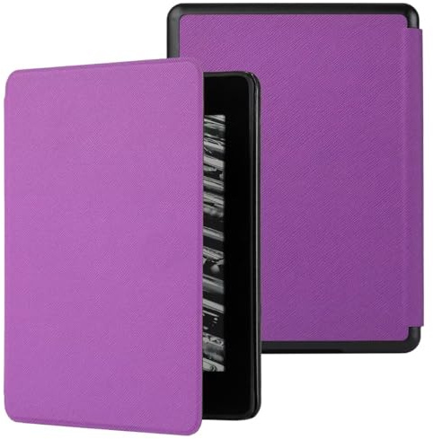 Étui Compatible avec Le Kindle Paperwhite 6 10e Génération Version 2018 (Modèle: PQ94WIF), MOKASE Ultra Mince Protection Cas Housse avec Fonction Réveil/Veille Intelligente Automatique, Purple