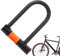 Bicycles U Lock - U-Shaped Bicycles Lock | Multi-Purpose Cycling U Lock, Anti-Theft Steel Lock for Bikes with Extensive Cable, Disc-Type U-Lock Cylinder for Road Bikes Mountain Bikes Electric Bikes