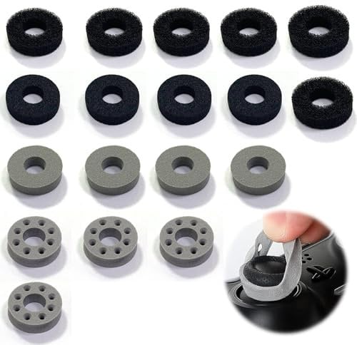 Thumbstick Stoßdämpfer, Assist Ringe, Aim Controller Zielhilf mit 4 Verschiedener Härtegrad Kompatibel mit Playstation 5(PS5)/Steam Deck/Xbox One/Switch/Switch OLED/Switch Pro Controller, 18 STK