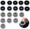 Thumbstick Stoßdämpfer, Assist Ringe, Aim Controller Zielhilf mit 4 Verschiedener Härtegrad Kompatibel mit Playstation 5(PS5)/Steam Deck/Xbox One/Switch/Switch OLED/Switch Pro Controller, 18 STK