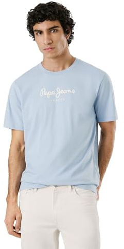Pepe Jeans Eggo N Camiseta, Azul (Soho Blue), XL Hombre