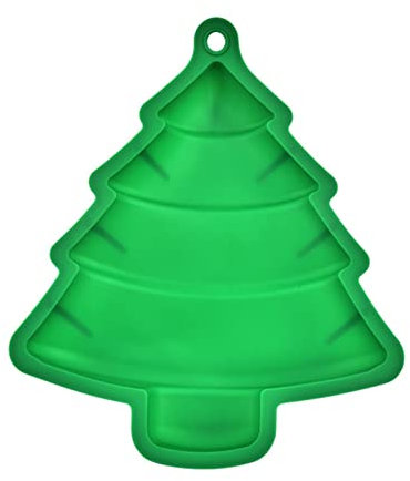 Weihnachtsbaum-Kuchenformen, Silikon, Keksformen, Kuchenformen, Süßigkeitenformen-Set (B, Einheitsgröße)