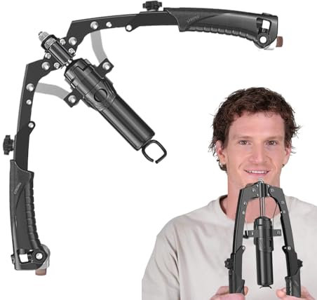 Armtrainer, Rückentrainer für Heimfitnessstudio, 54 x 29,2 cm, Flexibler hydraulischer Widerstand, 10 bis 200 kg, Brustdehner, Bauchmuskeltrainer, ideal für das Training im Fitnessstudio