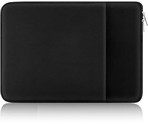 Funda Protectora para Portátil de 13-14 Pulgadas Compatible con MacBook Air/Pro, Chromebook y Otros portátiles con Bolsillo para Accesorios con Cremallera para Portátil de 13” a 14”