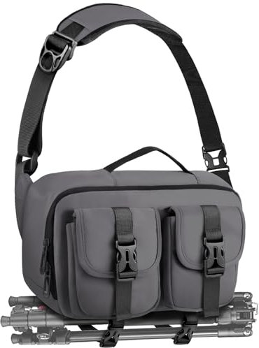 TAATOK Kamera-Schultertasche, SLR-/DSLR-Kameratasche mit Stativhalterung, wasserdichte Kamera-Schultertasche für Fotografen