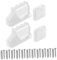 ELAYARD 1Satz Retractable Babygitter Zubehör Set für Treppen und Türöffnungen Langlebiger Latches Halterungen und Schrauben für Haustiere und Junge Mädchen Schwarz