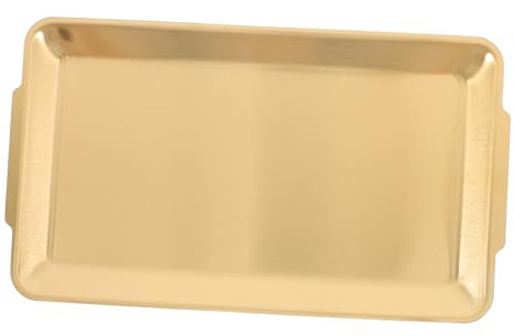 ibasenice Plateau de Service Acier Inoxydable pour Barbecue Fondue Desserts Plat pour Repas Familiaux Plein Air