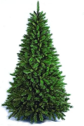 DCG Collection - Albero Natalizio – Artificiale con Rami Realistici - Effetto Real Touch in PE & PVC - Montaggio Facile a Ombrello - Altezze 75-120-150-180-210-240 cm (Verde Tiffany, cm 210)