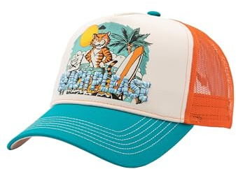 King Kerosin Herren Trucker Cap Mit Stickerei Und Print Beach Please