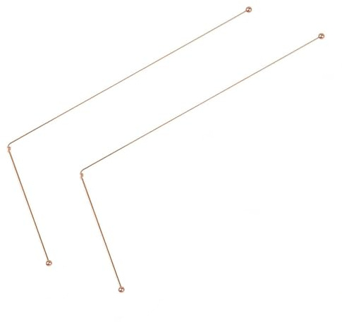 2PCS Baguette Sourcier Cuivre Pur 99,9%, Baguette Divinatoire pour Recherche d’Eau, Chasse au Trésor et Localisation d’Objets Enfouis, Outil de Géomancie Haute Qualité