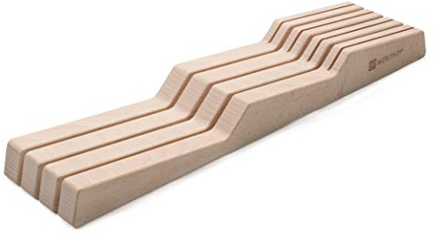 Wüsthof Schubladeneinsatz für 7 Messer (7270), aus hochwertiger Buche, für Küchenmesser mit einer Klingenlänge bis zu 23 cm, 4 kleine Messer, 3 große Messer