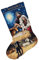 Gold Collection Holy Night Stocking Counted Cross Stitch Kit-16 Long