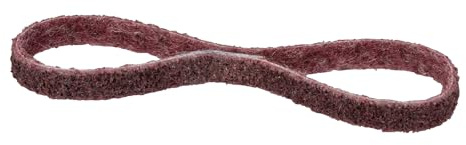 Klingpsor 258695 - NBF 800 Vliesband für die Oberflächenveredelung, kastanienbraun, 28X533 - Körnung: mittel