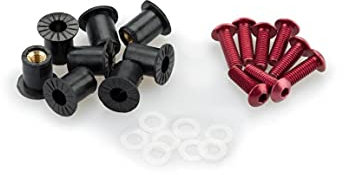 Puig 0957R Kit di viti, colore: Rosso