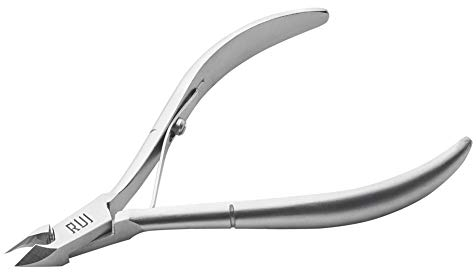 Rui Smiths Professionelle Nagelhautzange | Präzision Surgical Grade Edelstahl Nagelhaut Trimmer, Französischer Griff, Einzelfeder, 6mm Backe (Full Jaw)