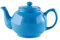 Price & Kensington, 6 Tassen Teekanne, Steingut, blau, glänzend