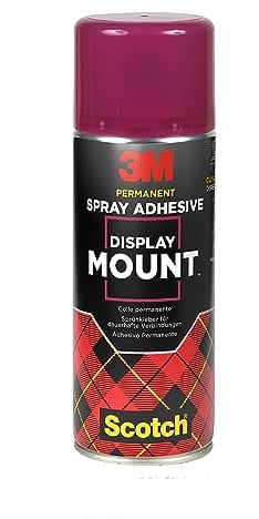 Scotch DisplayMount Adesivo Spray Multiuso Permanente, 400 ml - Adesivo Estremamente Potente per Montaggi e Incollaggi Permanent