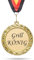 andSmile Medaille mit Gravur - Grillkönig - Orden aus hochwertigem Metall - Geschenk für Grillmeister, Hobbykoch zum Geburtstag, Weihnachten, Vatertag - Grillmeister Geschenke