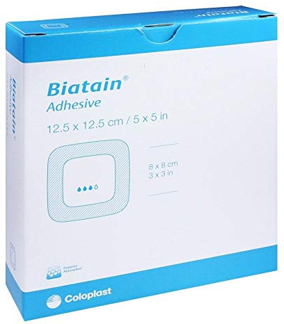 BIATAIN Schaumverband 12,5x12,5 cm selbst haftend 10 St