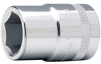 Bahco 8900SM-34 Standard Length Socket, Silver, 3/4-Inch Hex 34 mm