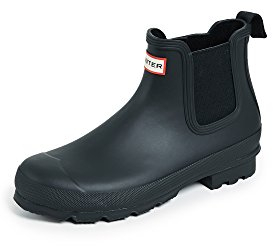 Hunter Uomo Original Dark Sole Chelsea Boots, Nero, 44