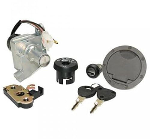 Kit Cerradura Yamaha Aerox para 50 cc de NC a 2002 183 Etat Neuf Kit Cerradura piezas Neiman, tapón de depósito y cerradura de sillín. Modelo 5 hilos año delantero 2002.