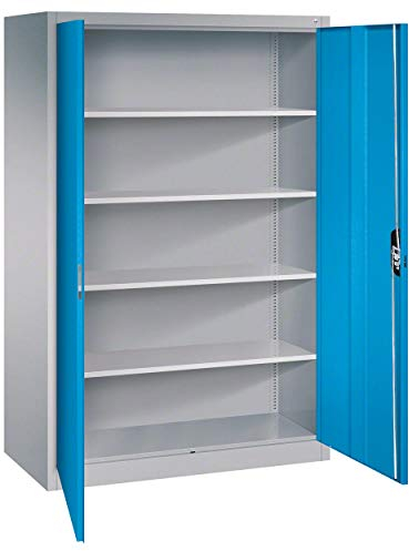 C und P Universalschrank mit Türen Metallschrank Aufbewahrungsschrank 195x120x60 cm