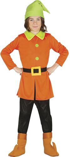 FIESTAS GUIRCA Zwerg-Orange Kostüm für Kinder