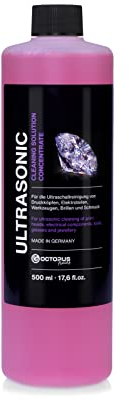 Octopus Special Ultrasonic Cleaner, concentrate for use in ultrasonic cleaner, spectacle cleaner, hygienic jewellery cleaner (500ml)