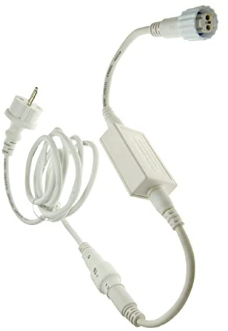 MK 001-012 QuickFix LED Main Connector EU 1,5 m weisses Kabel Netzkabel Anschlusskabel