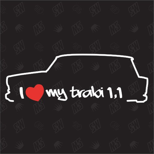 speedwerk-motorwear I love my Trabant 1.1 Kombi - Trabi Sticker