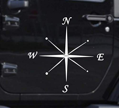 Generic Kompass Polarstern Aufkleber 30x30cm Windrose Aufkleber für Caravan Wohnmobil Wohnwagen Auto oder als Wand Tattoo (138/1) (Mehrfarbig)